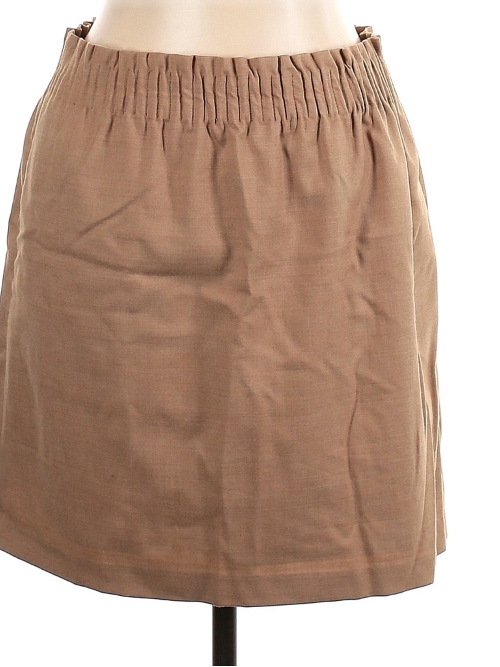 J. Crew Tan Mini Skirt with Elastic Waist